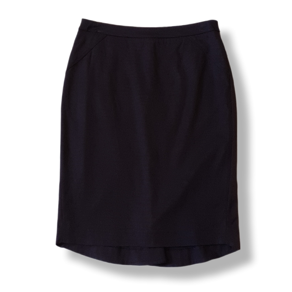 GUESS By Marciano High Waist Pencil Skirt Ribbed Contoured Pleated Fitted